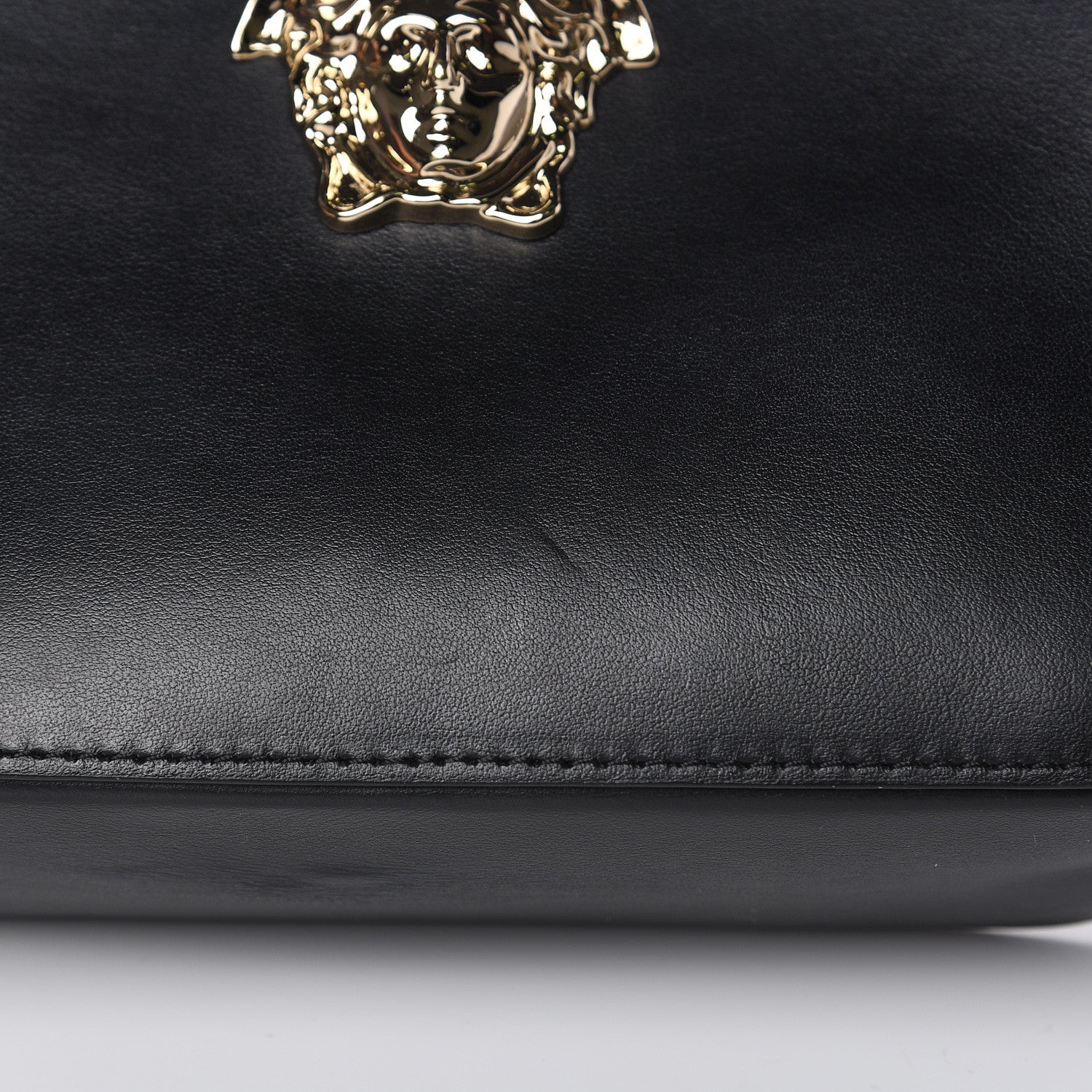 Versace Calfskin Palazzo Camera Bag Black 10 of 11