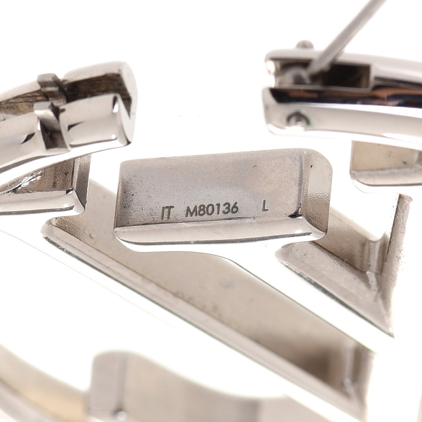 Palladium Louise Hoop Earrings Silver