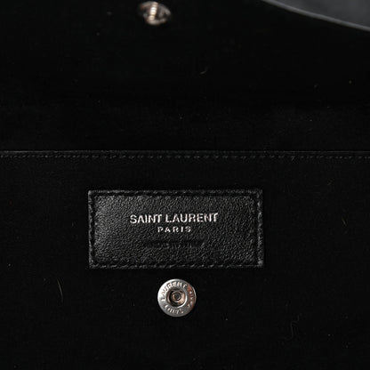 Saint Laurent Lambskin Teddy Drawstring Bag Black 6 of 8