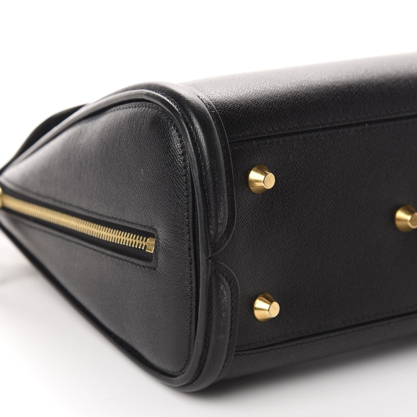 Grained Calfskin Large Heroine Black