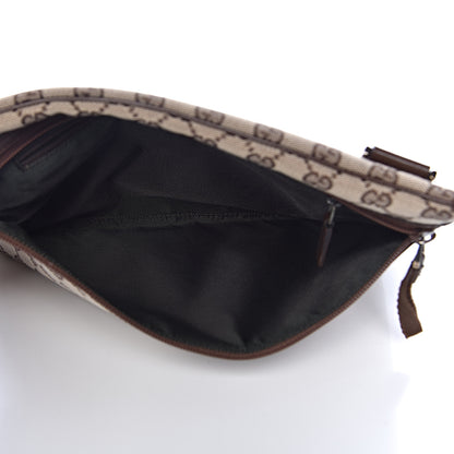 Gucci Monogram Flat Messenger Bag Dark Brown 5 of 12
