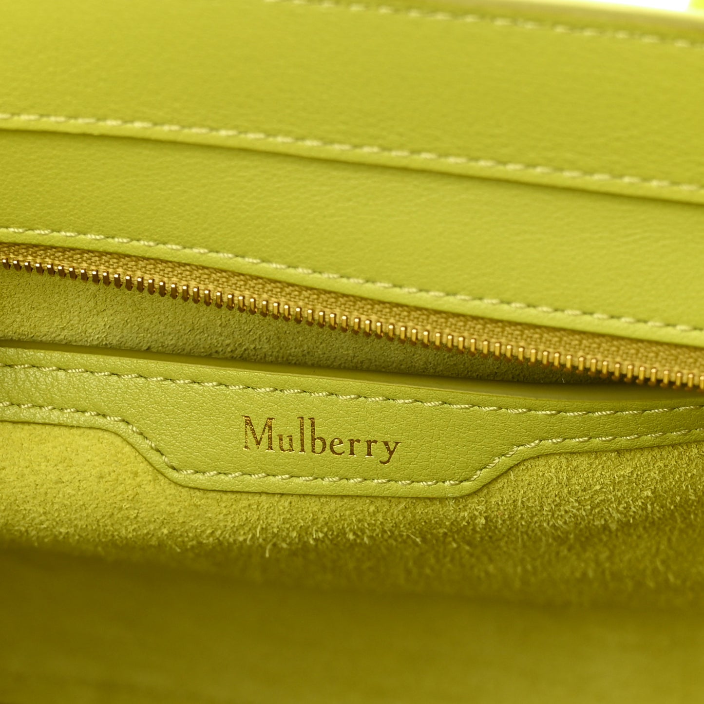 Small Classic Silky Calfskin Mini Zipped Bayswater Meadow Green