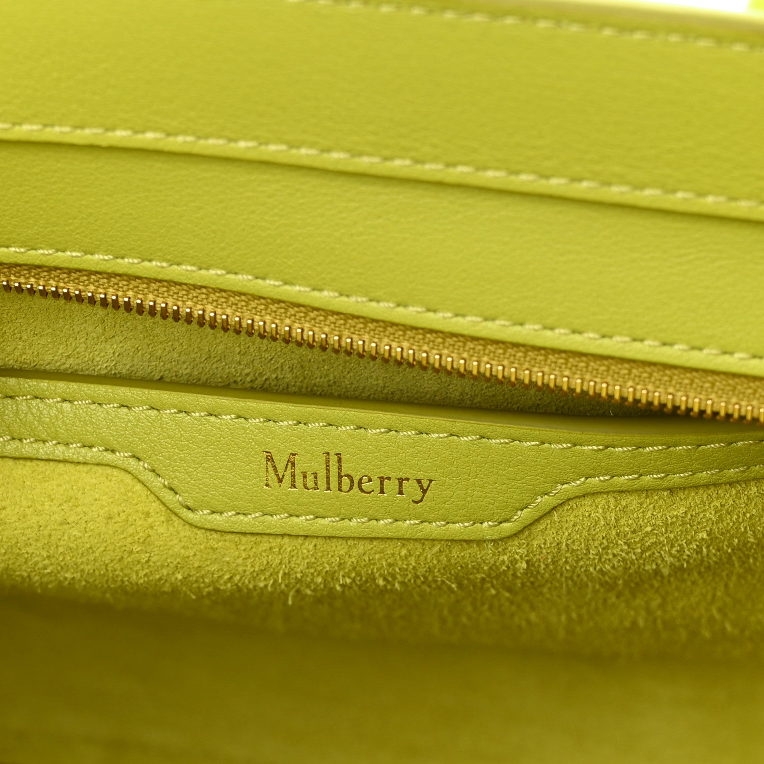 Mulberry Small Classic Silky Calfskin Mini Zipped Bayswater Meadow Green 6 of 9