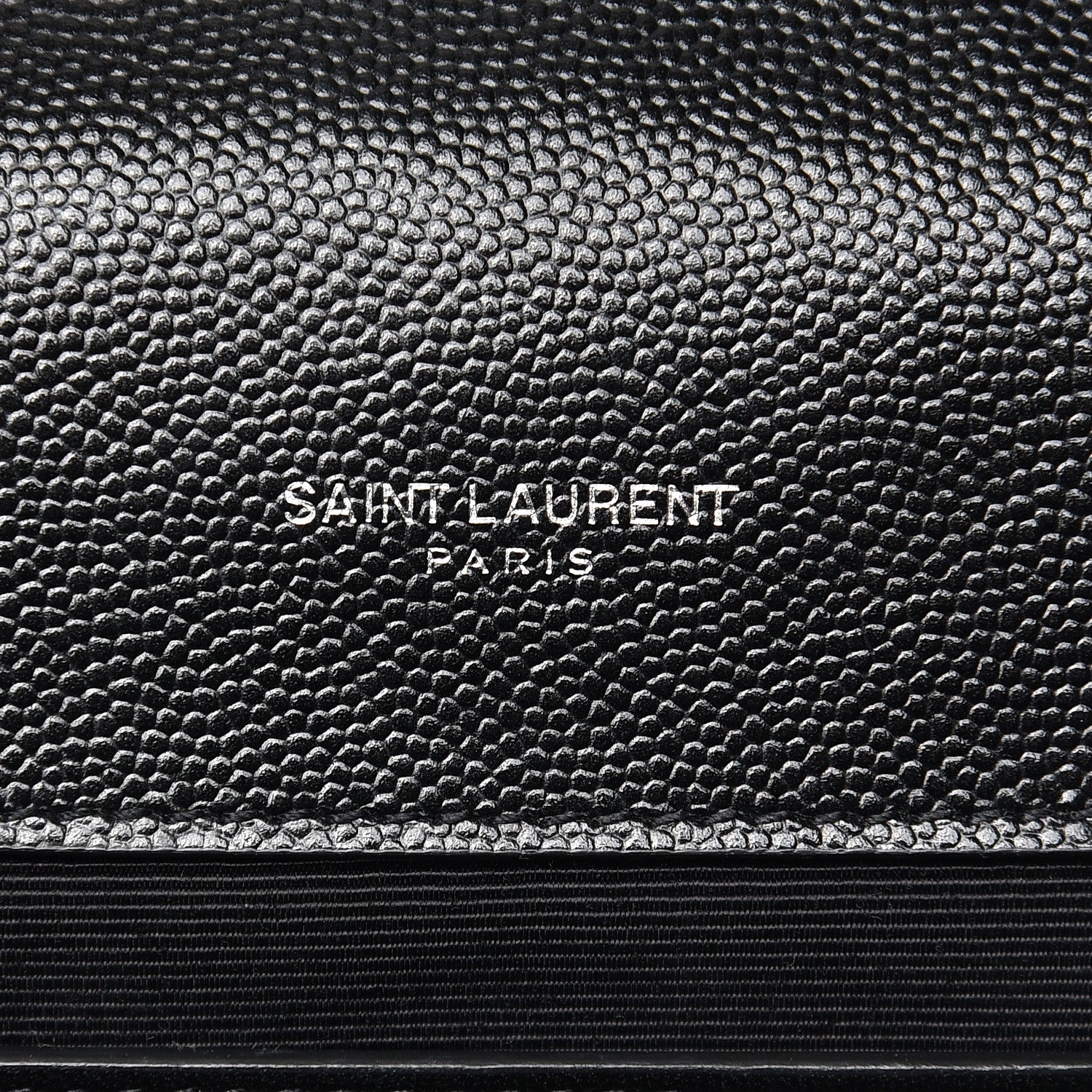 Saint Laurent Grain De Poudre Textured Mixed Matelasse Triquilt Medium Monogram Satchel Black 6 of 10