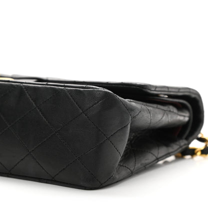 Chanel Lambskin Quilted Medium Double Flap Black 11 of 14