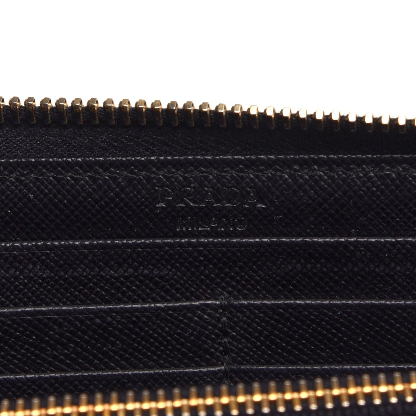 Saffiano Zip Around Wallet Black