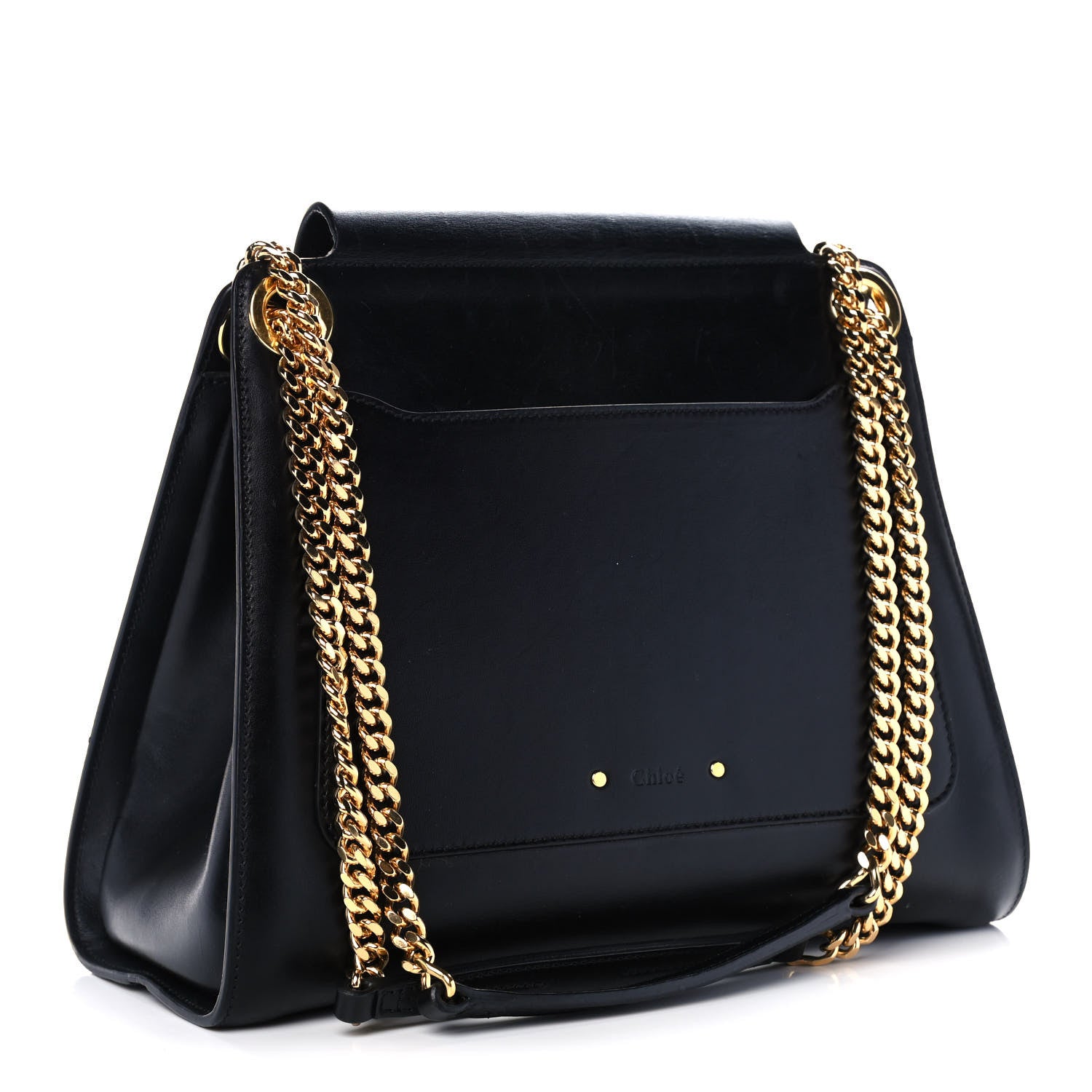Chloe Shiny Calfskin Medium Annie Shoulder Bag Black 2 of 16