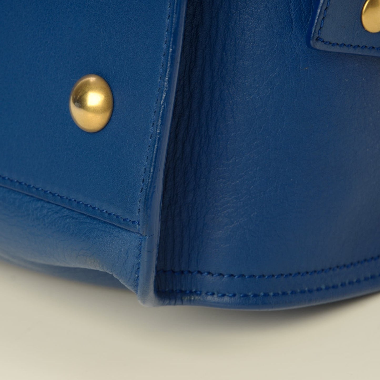Calfskin Small Classic Y Cabas Royal Blue