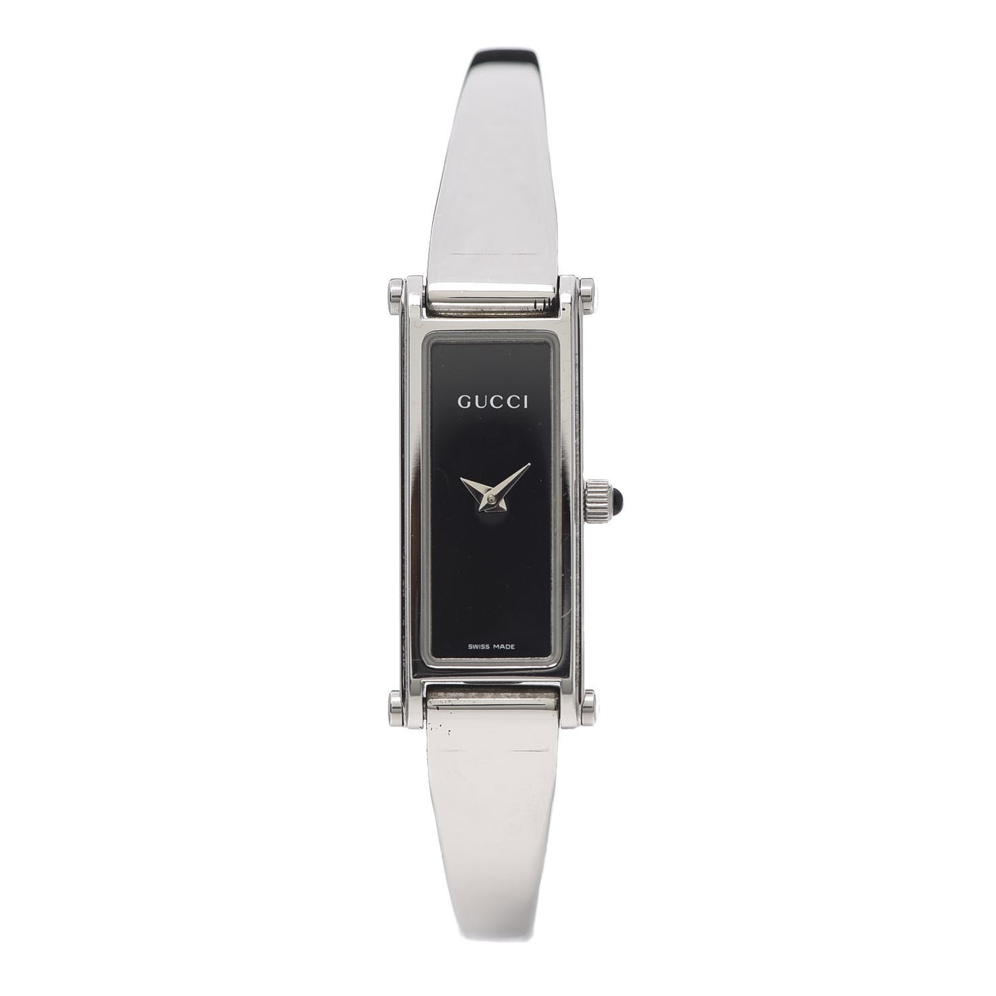 Stainless Steel 12mm 1500L Horsebit Quartz Watch Black