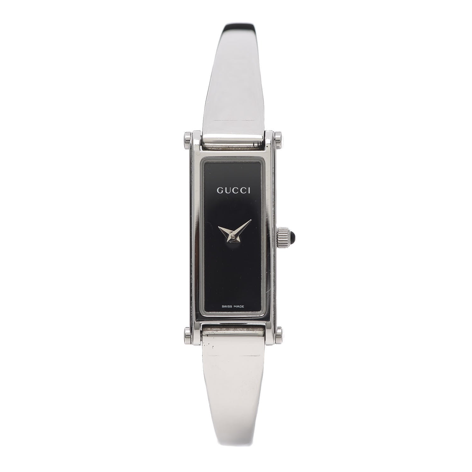 Gucci Stainless Steel 12mm 1500L Horsebit Quartz Watch Black 1 of 6