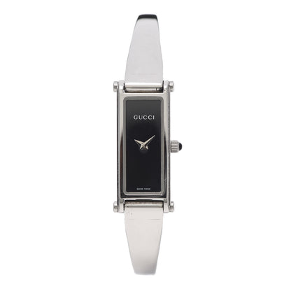 Gucci Stainless Steel 12mm 1500L Horsebit Quartz Watch Black 1 of 6
