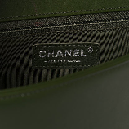 Chanel Lambskin Quilted New Medium Boy Flap Dark Green 7 of 16