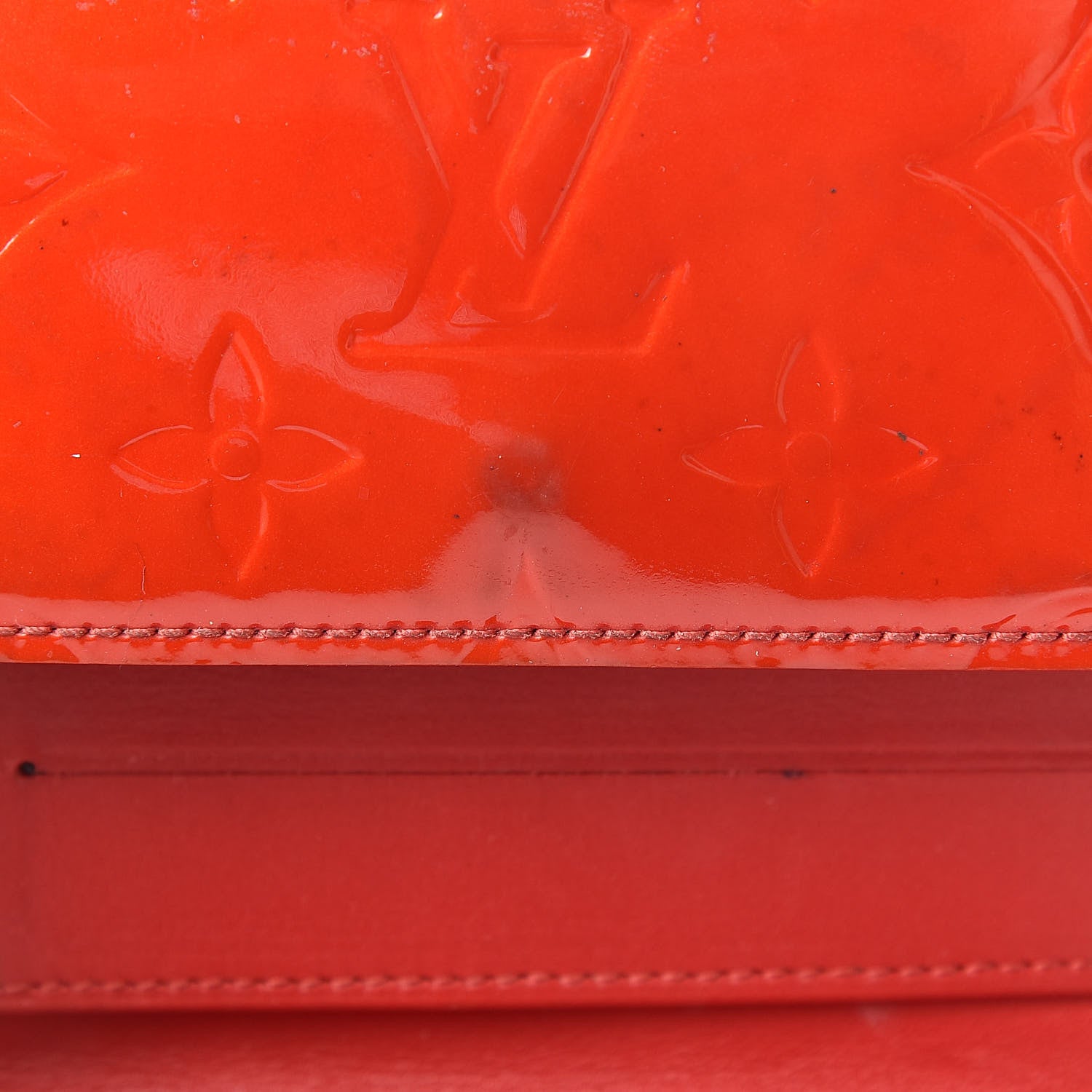 Louis Vuitton Vernis Elise Wallet Rouge Grenadine 8 of 13