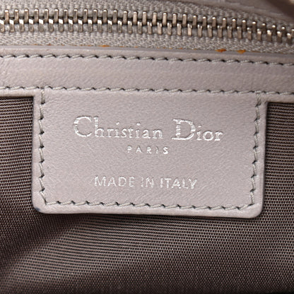 Christian Dior Lambskin Cannage Medium Granville Tote Grey 7 of 16