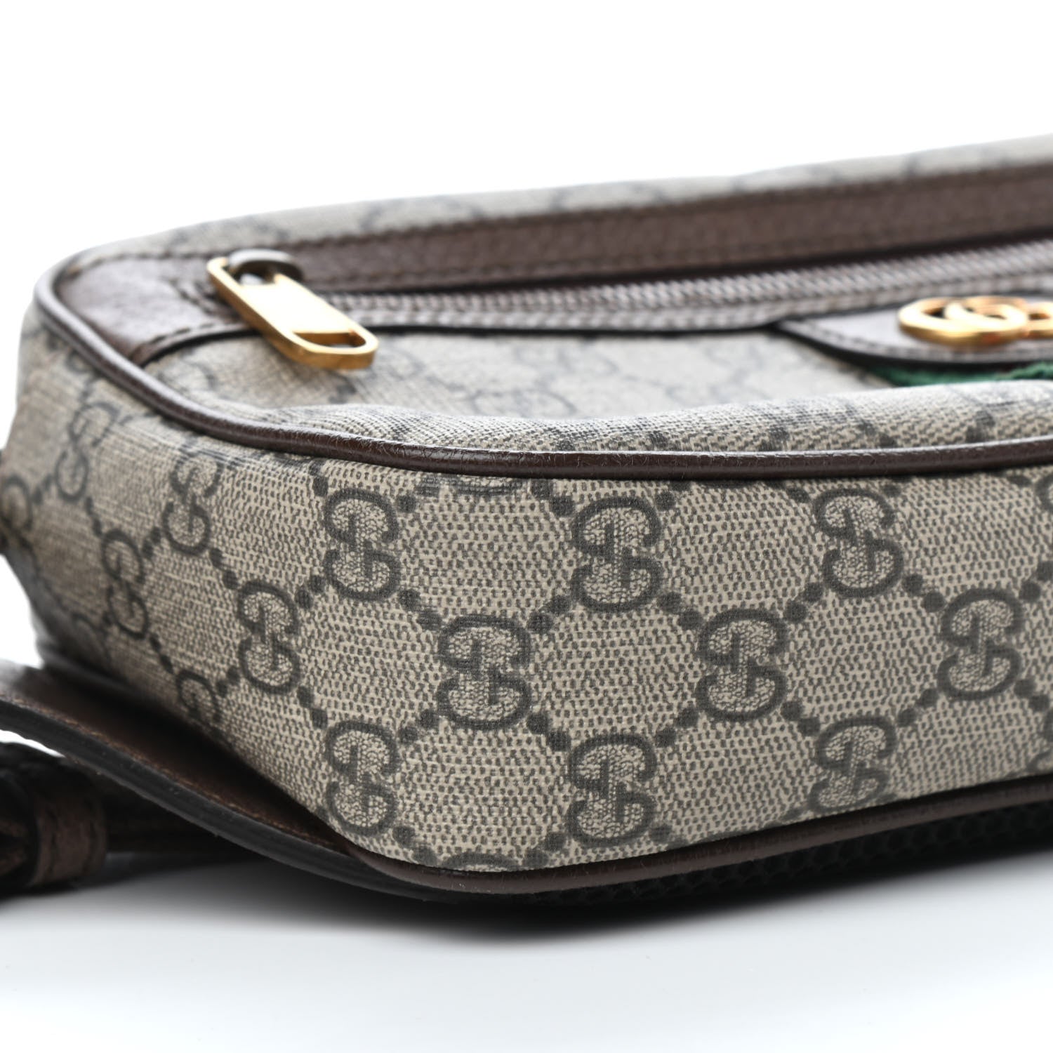 Gucci Soft GG Supreme Monogram Medium Ophidia Belt Bag Dark Brown 8 of 10