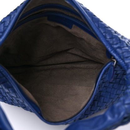 Bottega Veneta Nappa Intrecciato Large Veneta Hobo Baltic Blue 4 of 10