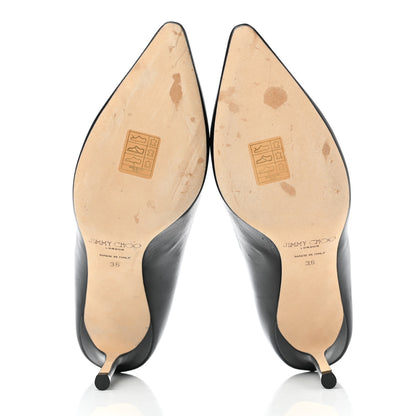 Jimmy Choo Calfskin Romy 85 Pumps 36 Black 5 of 9