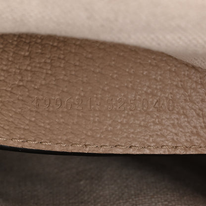 Gucci GG Supreme Monogram Textured Dollar Calfskin Web Small Ophidia Dome Shoulder Beige Mystic White Oatmeal 7 of 10