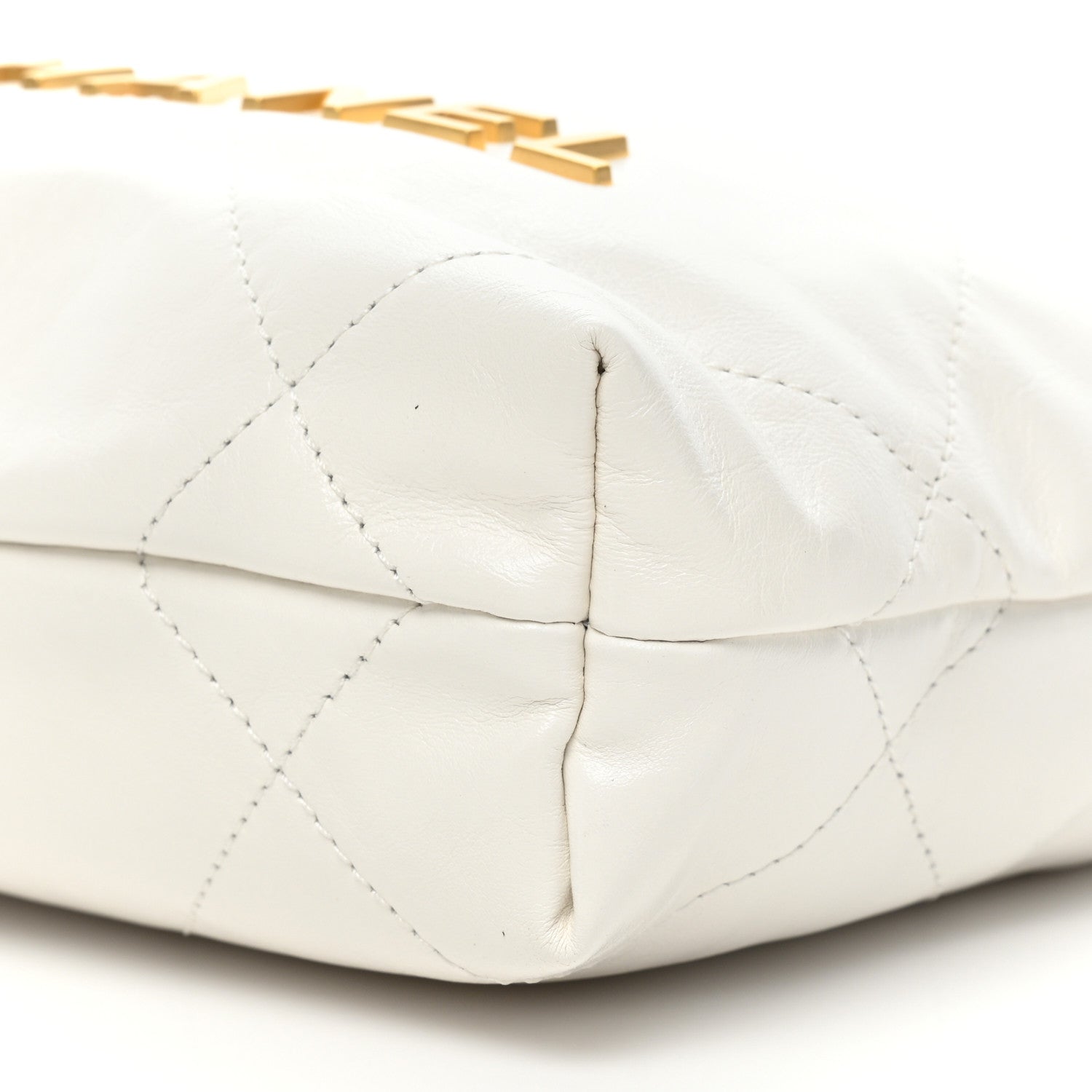 Chanel Shiny Calfskin Quilted Mini Chanel 22 White 8 of 10