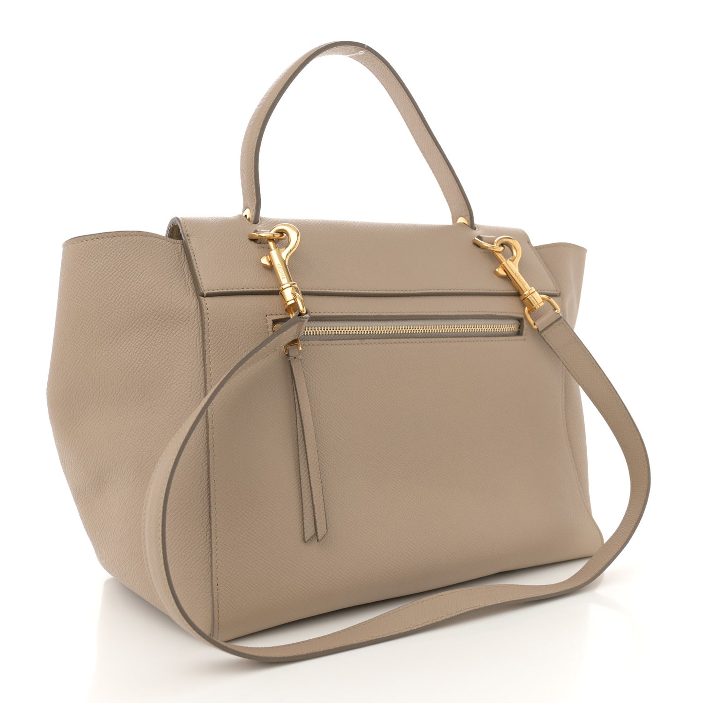 Grained Calfskin Mini Belt Bag Light Taupe