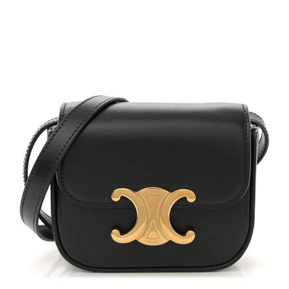 Celine Shiny Calfskin Mini Triomphe Black 1 of 11