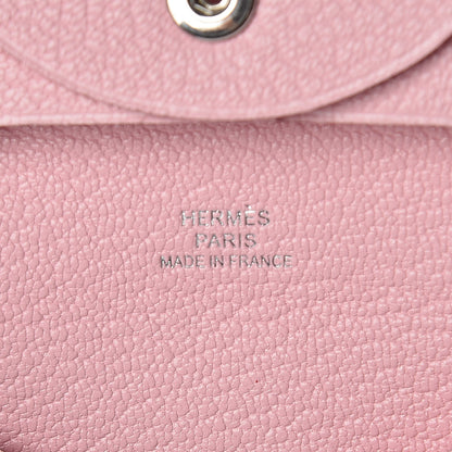 Hermes Chevre Mysore Bastia Coin Purse Rose Sakura 6 of 8