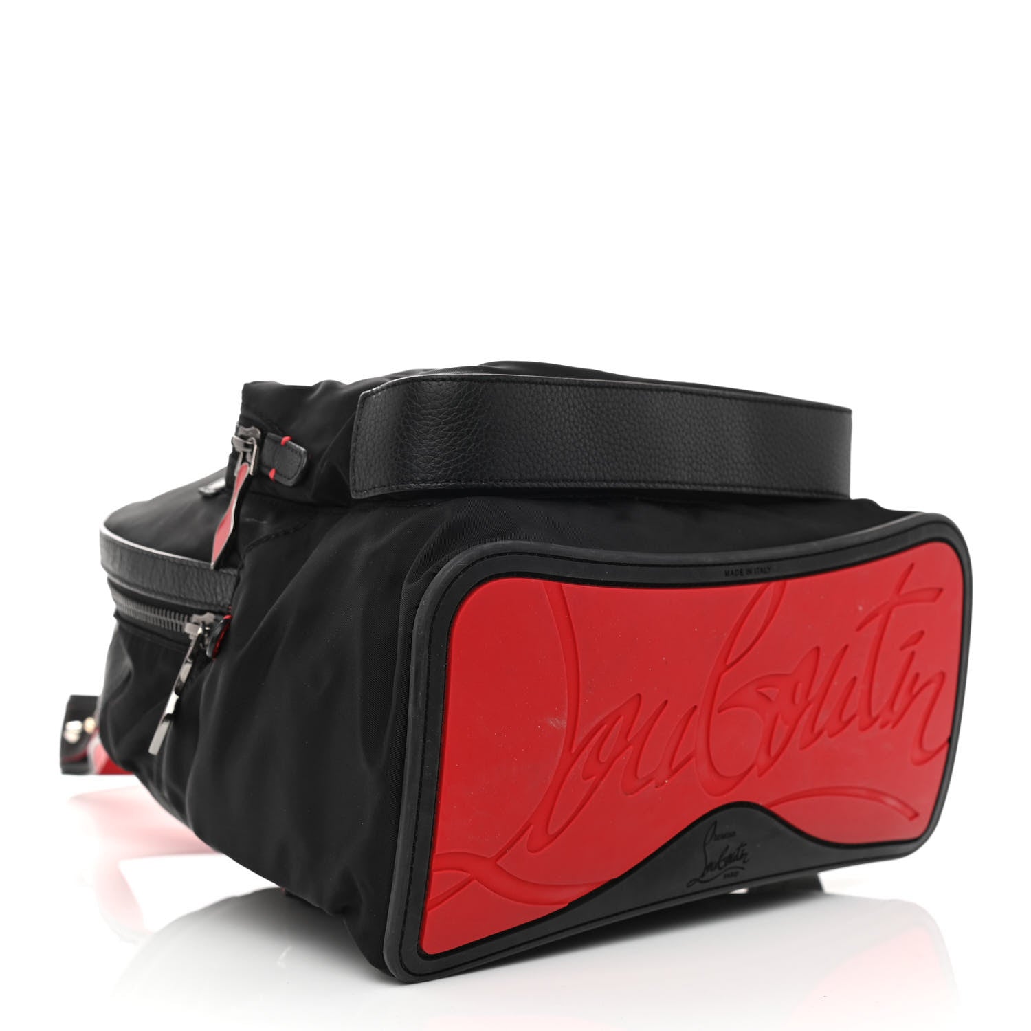 Christian Louboutin Nylon Calfskin Small Backloubi Backpack Black 4 of 9