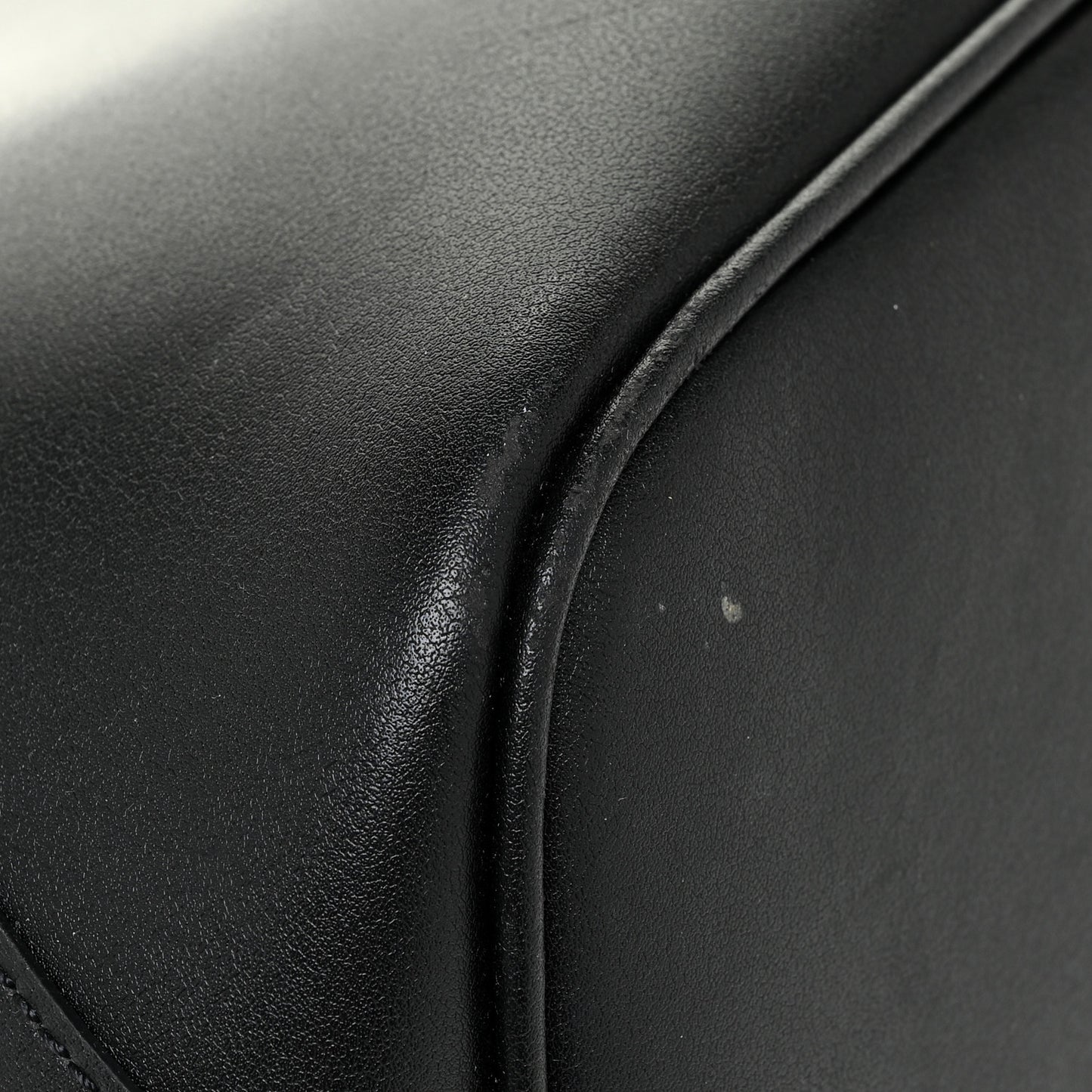 Smooth Calfskin Wing Shopper Tote Black White