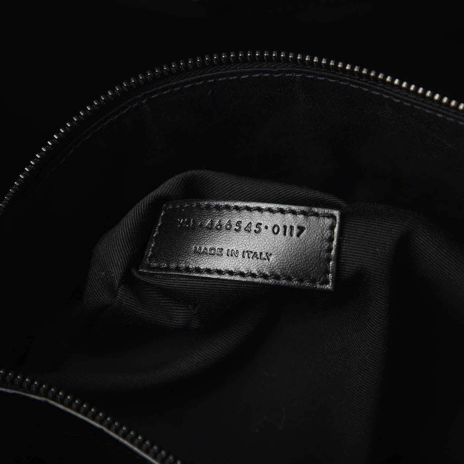 Saint Laurent Calfskin Crocodile Embossed Medium Supple Sac de Jour Black 7 of 12