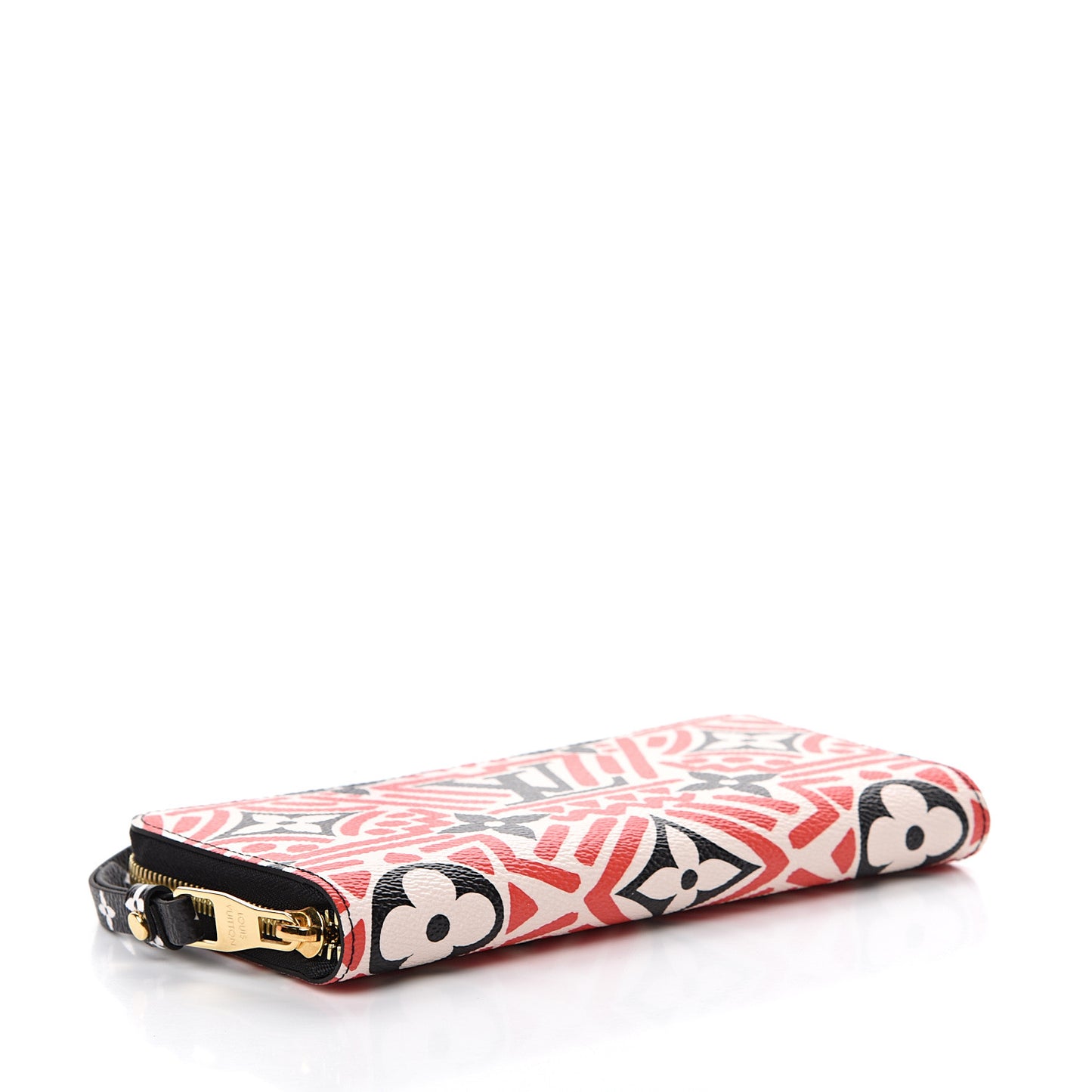 Monogram Giant Crafty Zippy Wallet Creme Rouge Black