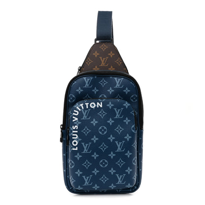 Louis Vuitton Monogram Avenue Sling Bag NM Atlantic Blue 1 of 10