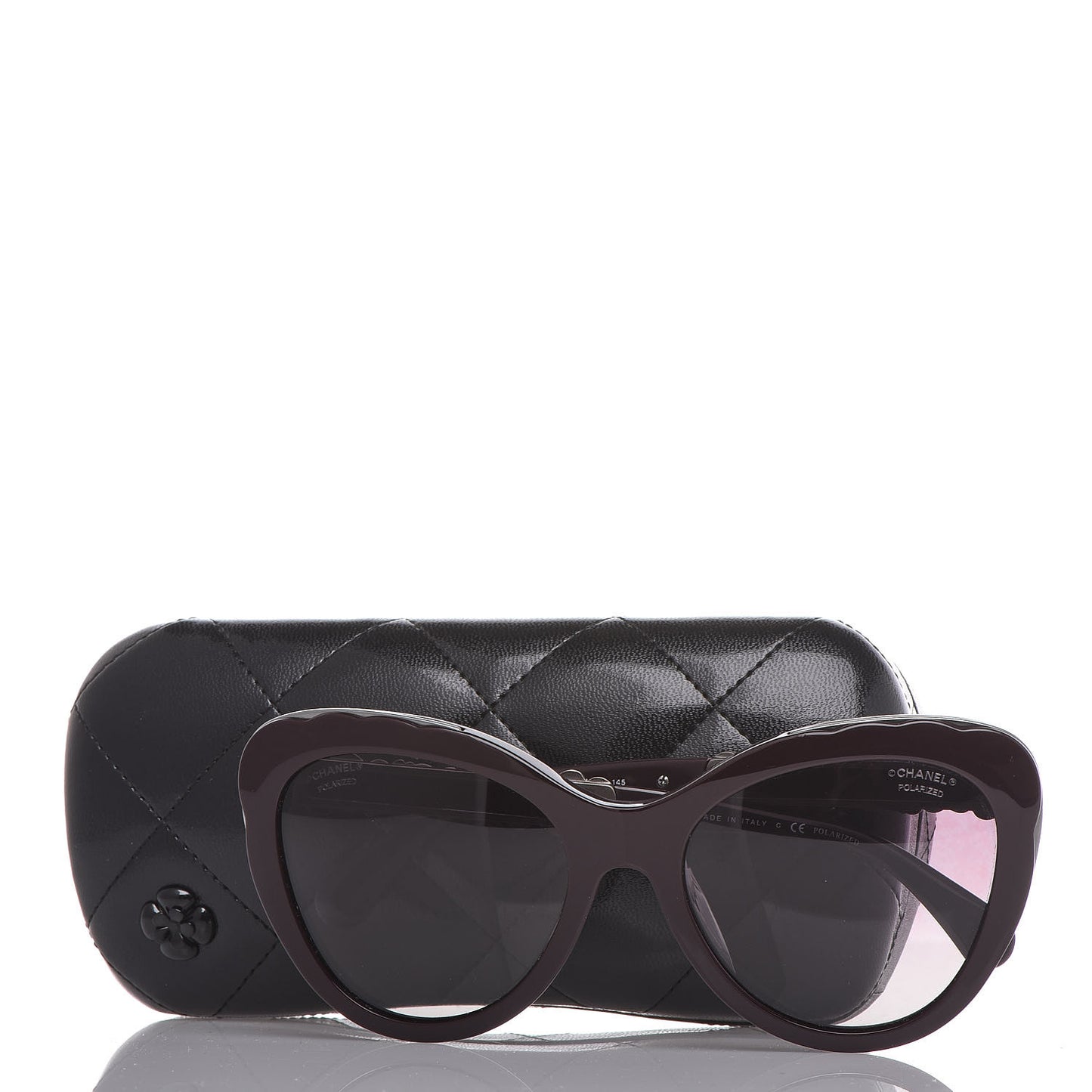 Polarized Bijou Cat Eye Sunglasses 5354 Bordeaux