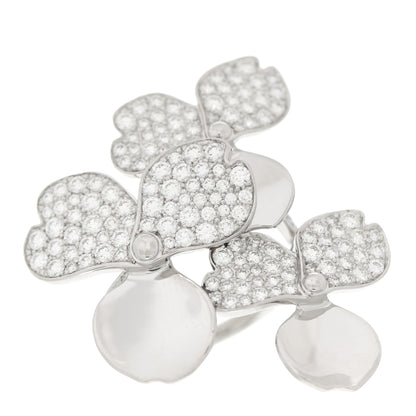 Tiffany Platinum Diamond Paper Flowers Cluster Ring 52 6 1 of 6