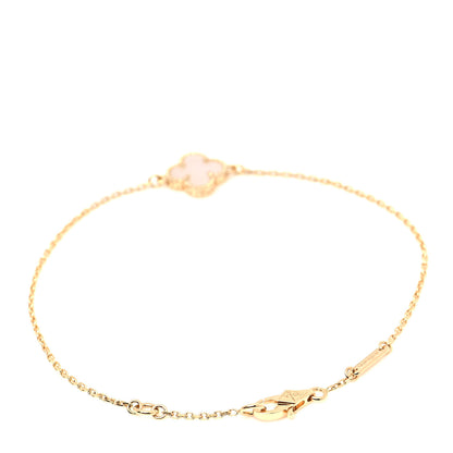Van Cleef & Arpels 18K Yellow Gold Mother of Pearl Sweet Alhambra Bracelet 3 of 5