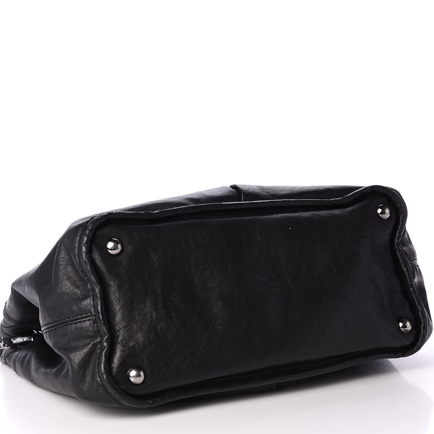 Chanel Lambskin Stitched Shopper Tote Black 3 of 10