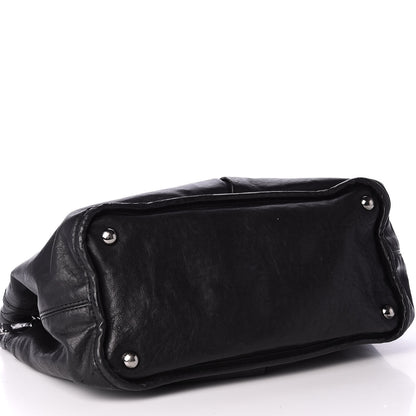 Chanel Lambskin Stitched Shopper Tote Black 3 of 10