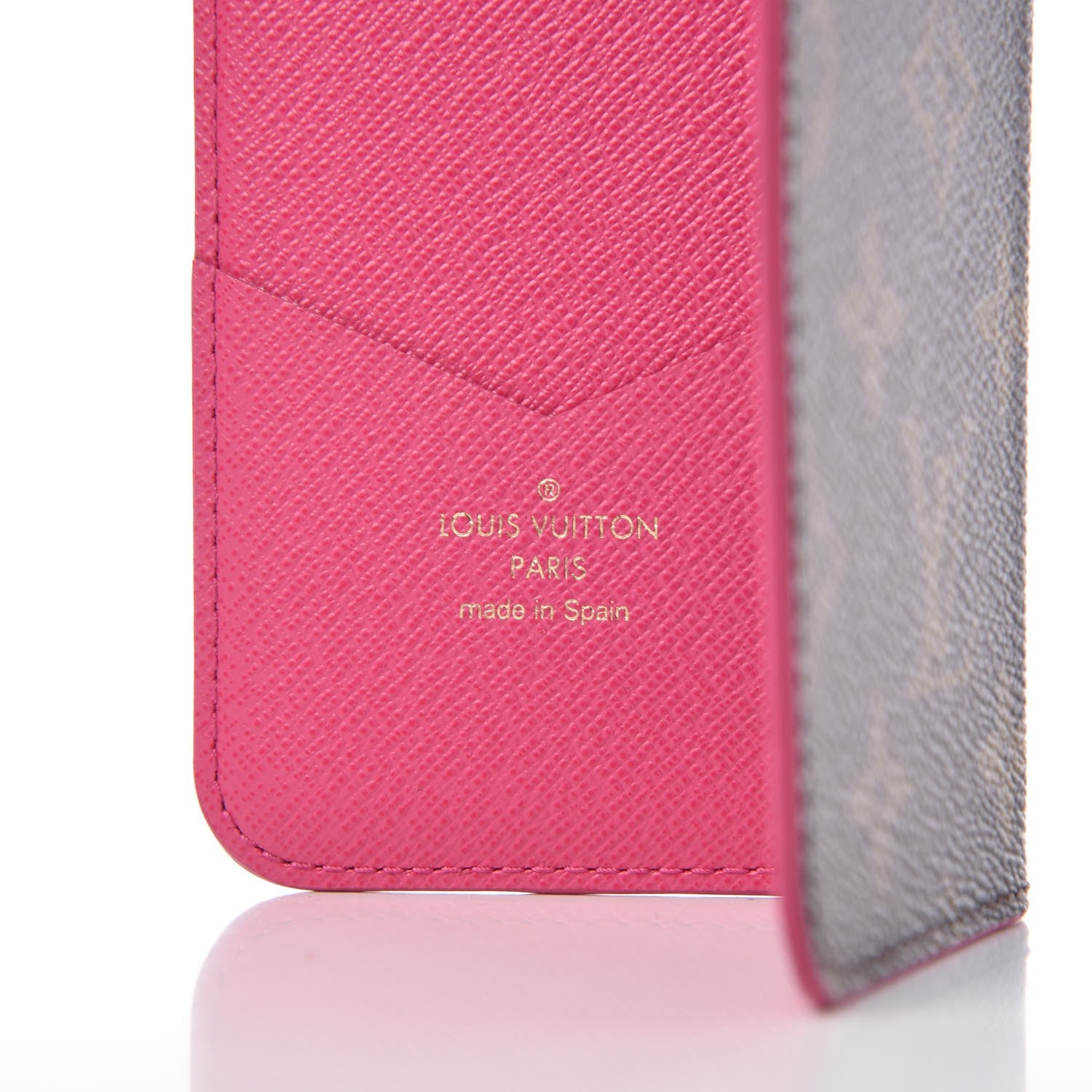 Louis Vuitton Monogram iPhone X Folio Case Rose Pop 6 of 7