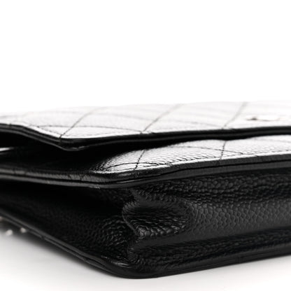 Chanel Caviar Quilted Wallet on Chain WOC Black 10 of 12
