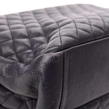 Saint Laurent Calfskin Mixed Matelasse Triquilt Large Monogram Envelope Satchel Deep Marine 17 of 25