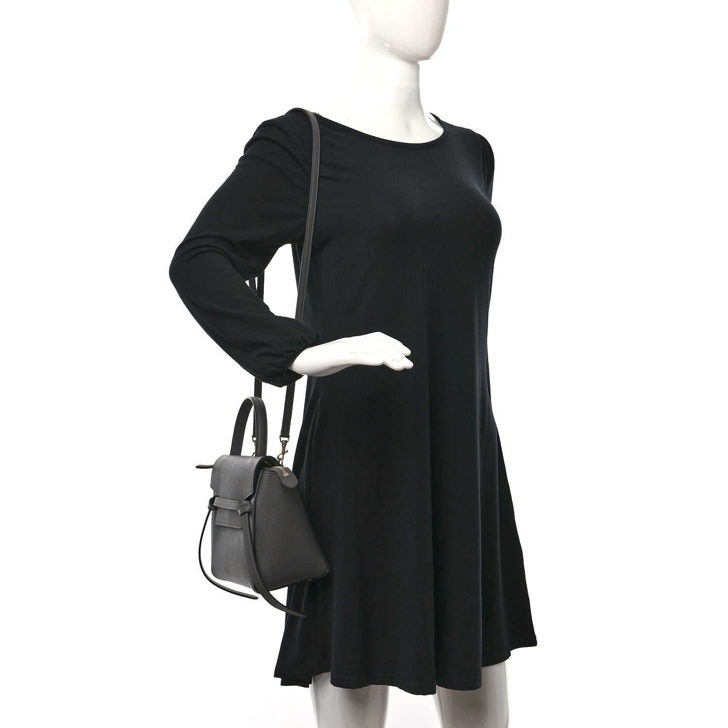 Celine Grained Calfskin Nano Belt Bag Grey 2 of 7