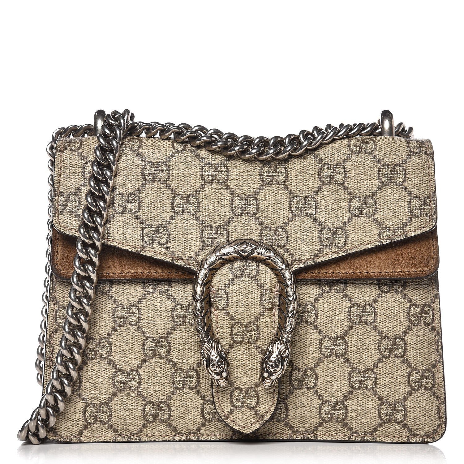Gucci GG Supreme Monogram Mini Dionysus Shoulder Bag Taupe 1 of 7