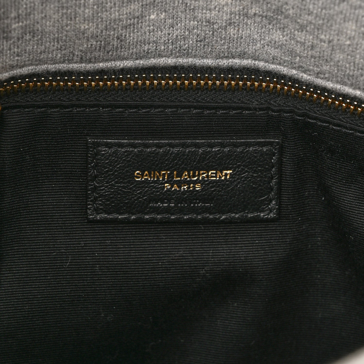 Saint Laurent Jersey Quilted Small Loulou Puffer Monogram Chain Satchel Grey Cloud 6 of 11