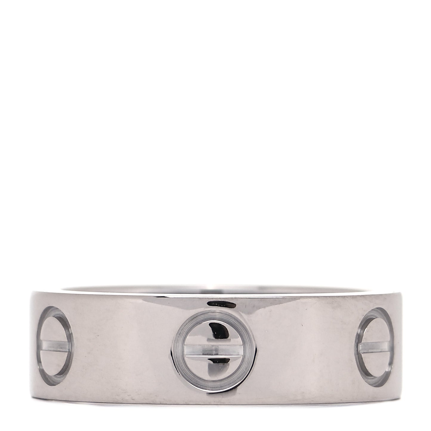 18K White Gold 5.5mm LOVE Ring 50 5.25