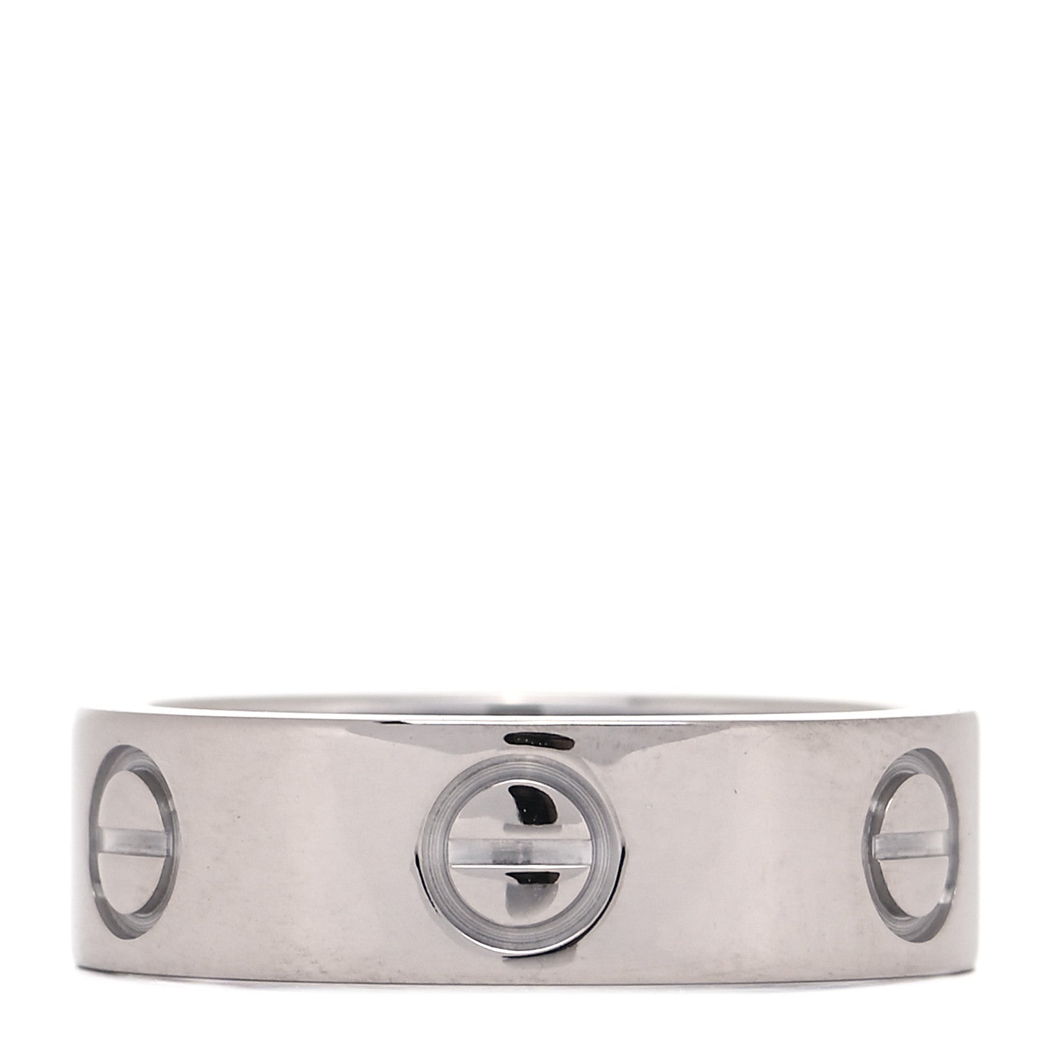 Cartier 18K White Gold 5.5mm LOVE Ring 50 5.25 3 of 5