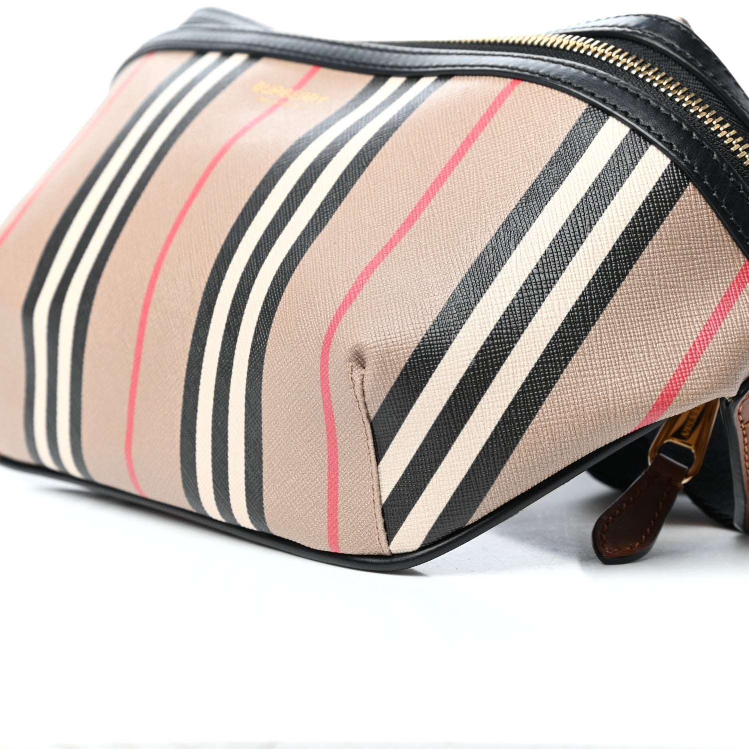 Burberry E-Canvas Icon Stripe Sonny Bum Bag Archive Beige 8 of 9