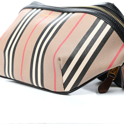 Burberry E-Canvas Icon Stripe Sonny Bum Bag Archive Beige 8 of 9