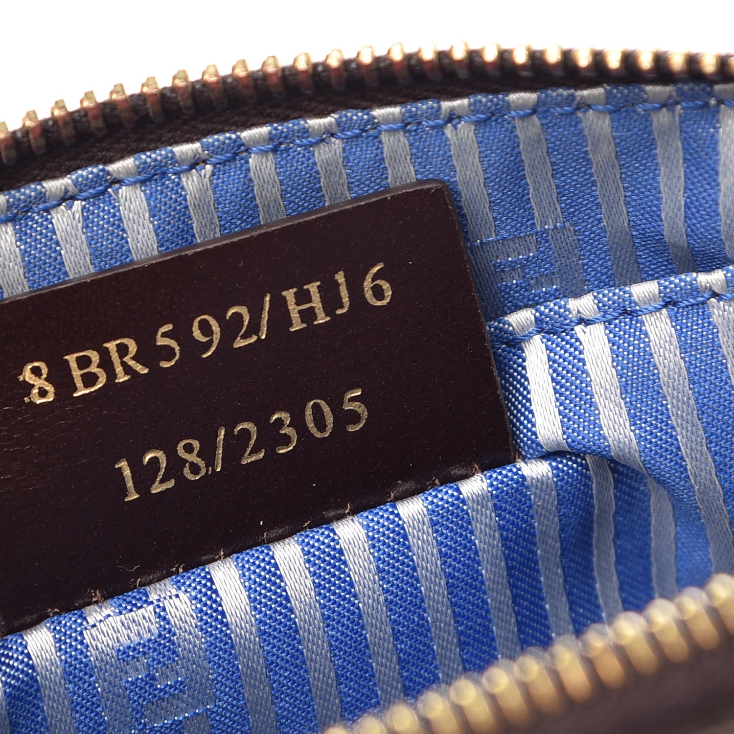 Fendi Zucca Spalmati American Flag Pochette Tobacco 7 of 9