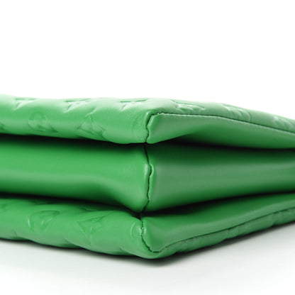 Louis Vuitton Lambskin Embossed Monogram Coussin PM LV Motion Green 7 of 10