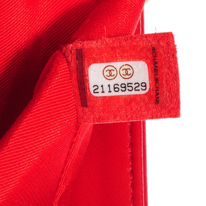 Chanel Lambskin Boy Medium Flap Red 9 of 10