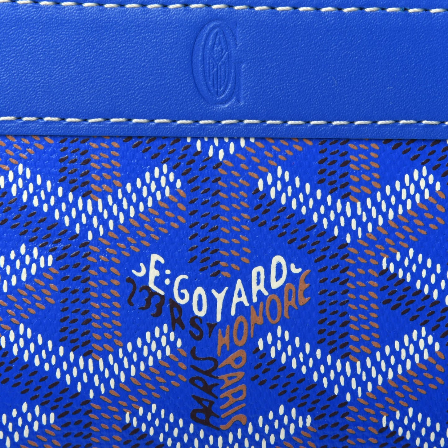 Goyardine Compact Wallet Blue